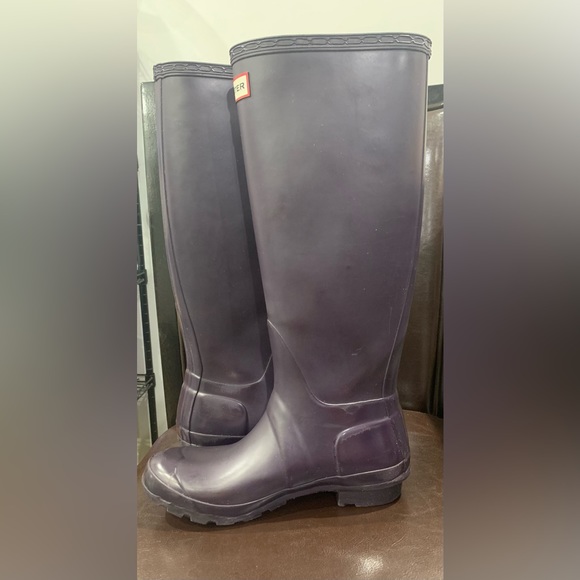 Hunter Original Tall Women’s Matte Purple Wellington Rain Boots Size 6 - Picture 6 of 15